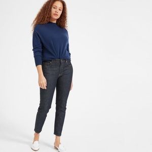 EVERLANE Midrise Dark Wash Skinny Jean